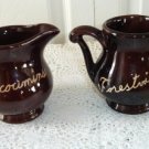 Vintage Brown Beauceware Sugar Bowl Creamer #1415 S, C