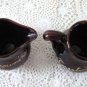 Vintage Brown Beauceware Sugar Bowl Creamer #1415 S, C