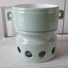 Vintage Light Green Fondue Base/Dish Beauceware  #3900