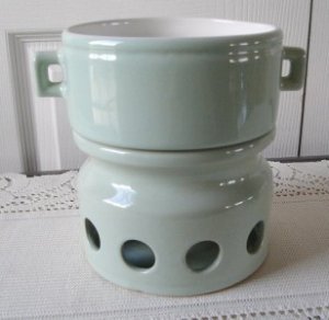 Vintage Light Green Fondue Base/Dish Beauceware  #3900