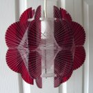 Nylon String/Burgundy Lucite Lamp Panton Eames Era