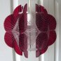 Nylon String/Burgundy Lucite Lamp Panton Eames Era