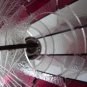 Nylon String/Burgundy Lucite Lamp Panton Eames Era