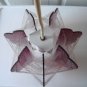 Nylon String/Burgundy Lucite Lamp Panton Eames Era