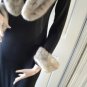 Vintage SilverSaphire Mink Fur Collar/Cuffs 60s