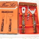 Vintage Bar Set Openers Corkscrew Florida Souvenir 60's