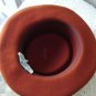 Vintage Rust Felt Women Hat Medium Georgette