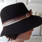 Vintage Brown Doeskin Felt Women Hat Artistique, Small Vintage Brown Doeskin Felt Women Hat Artistique, Small
