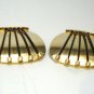 Vintage Goldtone Massive Clip Earrings 70's