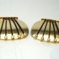 Vintage Goldtone Massive Clip Earrings 70's