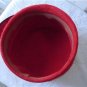 Vintage Red Wool Fur Felt & Brooche 6 5/8 Small