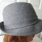 Vintage Grey Tweed Men Hat 7 22" Med USA