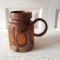 70s Laurentian Pottery Lava Drip Yellow/Brown Mug Vintage