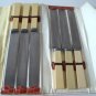 Antique Cream Galalith Plastic Flatware 6 Knives/Case