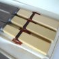 Antique Cream Galalith Plastic Flatware 6 Knives/Case