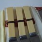 Antique Cream Galalith Plastic Flatware 6 Knives/Case
