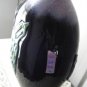 Vintage Black/Houses Art Glass Vase Mark Lewis 89