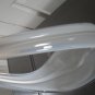 Vintage Clear /Grey  Blown Art Glass Tall Vase 60s