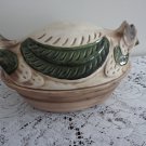 Vintage Sitting Hen Casserole Covered Dish Laurentian Art Pottery Canada