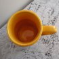 Vintage Yellow & Black Lava Laurentian Art Pottery Beer Mug