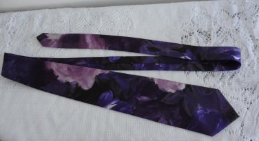 Vintage Burgundy Polyester Men NeckTie Paulo Conti