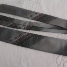 Vintage Grey Polyester Blend Necktie Pierre Cardin