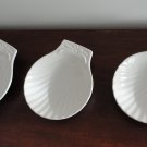 Vintage White Beauceware Seafood Scallop 3 Dishes Cream #2838 Vintage White Beauceware Seafood Scallop 3 Dishes Cream #2838