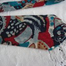 Vintage Blue/Red/Black Abstract Design Silk Necktie Hyde Park