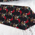 Vintage XMASS Silk Necktie St Nicks Tie Shop