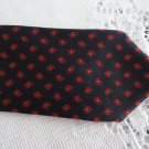 Vintage Black/Red/Grey Pure Silk Necktie Morgan Switzerland Vintage Black/Red/Grey Pure Silk Necktie Morgan Switzerland