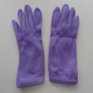Vintage Lilac Nylon Gloves Size 6½ Perrin  7¾ Inches long.
