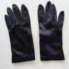 Vintage  Navy Nylon Gloves Size 7 Kayser 7¾  Inches long Made Canada.