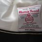Vintage Grey Harris Tweed Fedora Men Hat 7 56 cm 21 7/8 in Stetson Gun Club