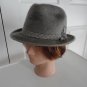 Vintage  Light Grey FurFelt Fedora Hat 7 1/8 Med 23 1/2 in Biltmore Panda
