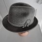 Vintage Light Grey FurFelt Fedora Hat 7 1/8 Med 23 1/2 in Biltmore Panda