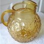 Vintage Anchor Hocking Lido Yellow Pitcher 60'S