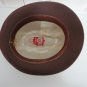Vintage brown suedine men hat fedora L, 7&Acirc;&frac14; 58cm, 22 5/8 in Biltmore