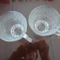 Vintage 2 cups Clear Glass China Pearlware 50's