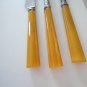 Vintage Art Deco Design Carving Set Yellow Bakelite Robert F Wilding England