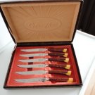 Vintage Bakelite Steak knives Set  GloHill Boxed Near Mint