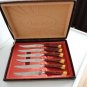 Vintage Bakelite Steak knives Set  GloHill Boxed Near Mint
