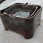 Vintage Beauceware Pottery Brown Individual Astrays Set 1789-1790 Made in Canada