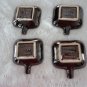 Vintage Beauceware Pottery Brown Individual Astrays Set 1789-1790 Made in Canada
