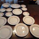 Vintage Alfred Meakin Astro gold Rose China 15 Pcs Lot