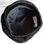 Vintage Black Stitched Velvet Women Hat S 22¼ inches 60s Nadelle