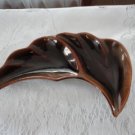 Vintage Brown Beauceware Divided Hors d'oeuvres Dish #1495