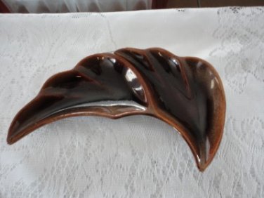 Vintage Brown Beauceware Divided Hors d'oeuvres Dish #1495