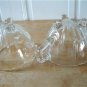 Vintage Creamer & Sugar Glass China Pearlware Pattern 50's