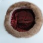 Vintage Medium Brown Mink Women Hat XS 21 inches Made Canada 60's