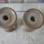Vintage Laurentian Tundra Pottery Pillar Candle Holders